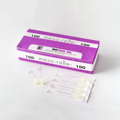 Aghi Mesorelle Luer per scleroterapia e filler 30G (Ø 0,30) x 12 mm